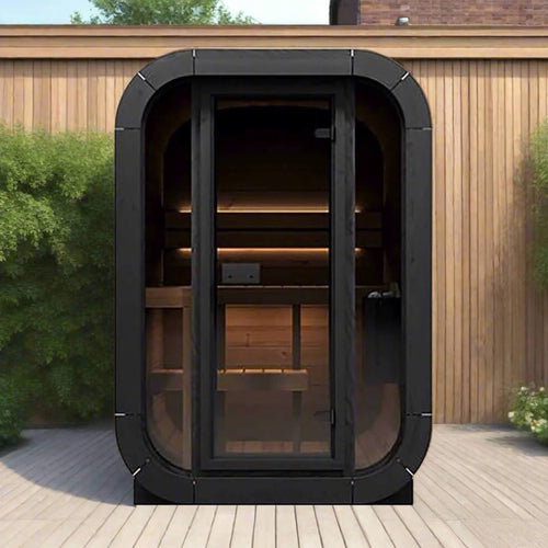 SaunaLife Model CL3G Cube-Series Outdoor 2-Person Home Sauna Kit