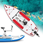 Inflatable Water Bike Pedal Bicycle | 220kg Max Load Efficient Propeller Drive | Pontoon Water Bike for Lakes, Rivers, and Beach Family Outings