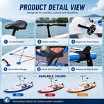 Inflatable Water Bike | Pedal Water Bicycle with 220kg Max Load | Efficient Propeller Drive for Lake, River, Beach Family Outings