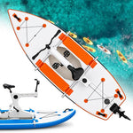 Inflatable Water Bike Pedal Bicycle with 220kg Load Capacity, Efficient Propeller Drive for Family Outings on Lake, River, Beach - Perfect for Outdoor Fun