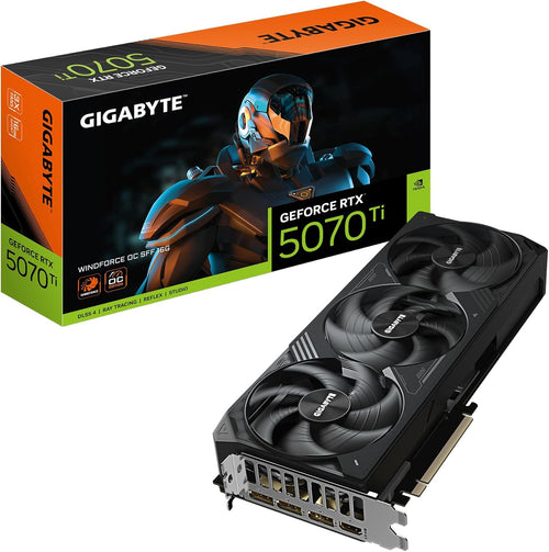Gigabyte GeForce RTX 5070 Ti WINDFORCE OC SFF 16G Graphics Card 16GB GDDR7 Black