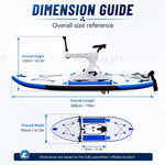 Inflatable Water Bike with 220kg Load Capacity | Pedal Water Bicycle for Lake, River, Beach Family Outings | Efficient Propeller Drive for Fun Adventures