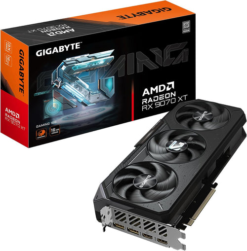 Gigabyte Radeon RX 9070 XT Gaming 16G Graphics Card 16GB GDDR6 PCI-E 5.0 Black