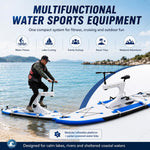 Inflatable Water Bike with 220kg Load Capacity | Pedal Water Bicycle for Lake, River, Beach Family Outings | Efficient Propeller Drive for Fun Adventures