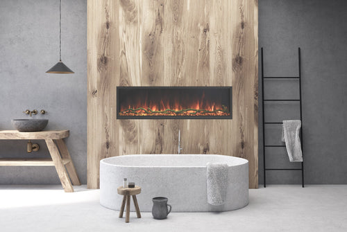 Landscape Pro Slim Linear LED Electric Built-In Fireplace
