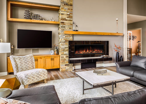 Landscape Pro Slim Linear LED Electric Built-In Fireplace