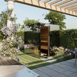 ThermaSol Vue 4-Person Outdoor Mirrored Glass Sauna
